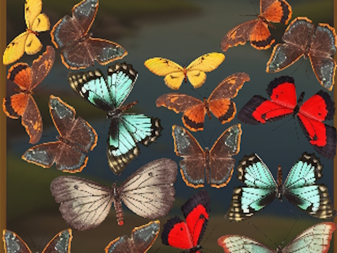 Gêm MergeButerFly: 2048! ar-lein