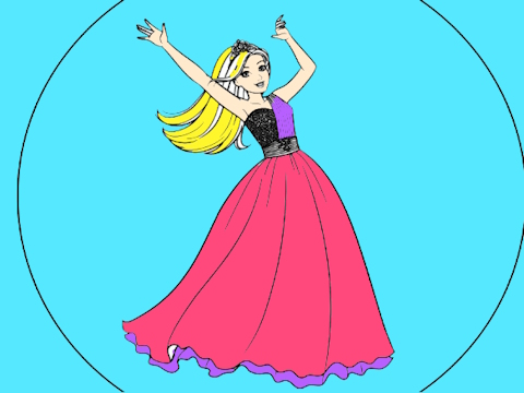 Gêm Llyfrau Lliwio Barbie  ar-lein