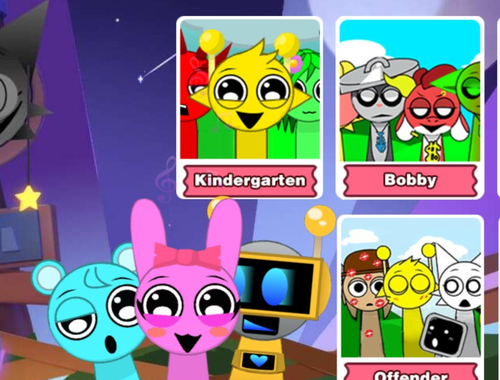 Gêm Parti Incredibox Curiad Sprunki wedi'i rewi  ar-lein