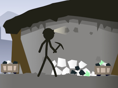 Gêm Efelychydd Mwyngloddio Stickman  ar-lein