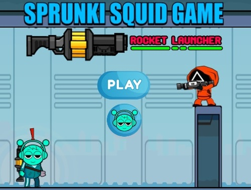 Gêm Lansiwr Rocedi Gêm Squid Spunki  ar-lein