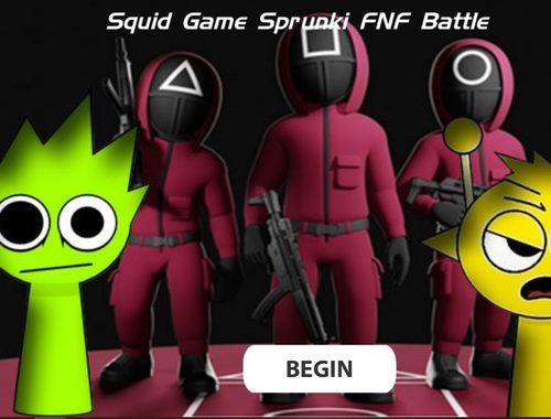 Gêm Gêm sgwid brwydr spunki fnf  ar-lein
