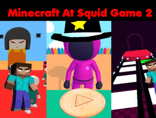 Gêm Minecraft yn Gêm Squid 2  ar-lein