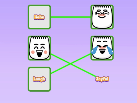 Gêm Tiktok emojis - sy'n golygu cysylltu  ar-lein