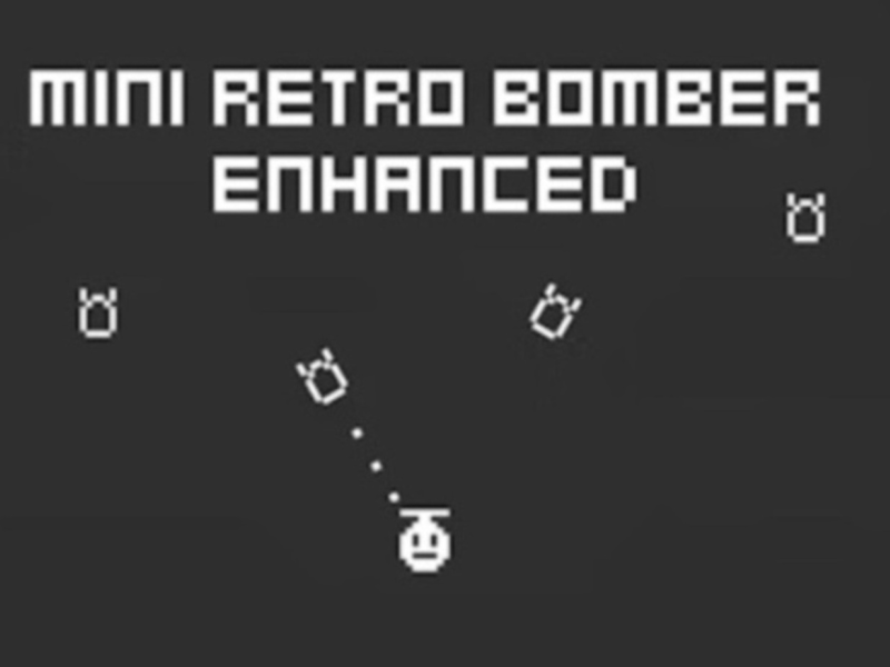 Gêm Bomber retro bach wedi'i wella  ar-lein