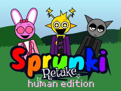 Gêm Retake Sprunki: Argraffiad Dynol  ar-lein