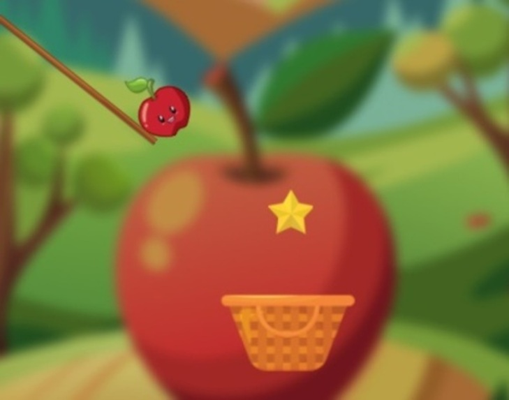 Gêm Antur Gollwng Apple  ar-lein