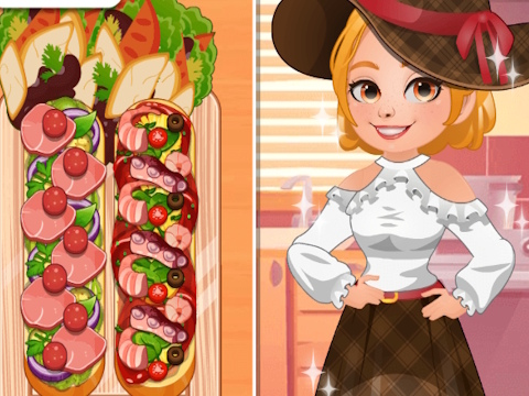 Gêm Pizza Bara Ffrengig Cegin Roxie  ar-lein