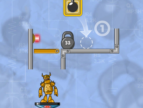 Gêm Cwympwch y robot!  ar-lein