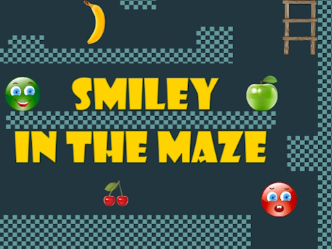 Gêm Smiley yn y ddrysfa  ar-lein