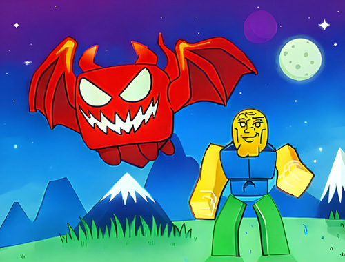 Gêm Obby y ddraig chwedlonol  ar-lein