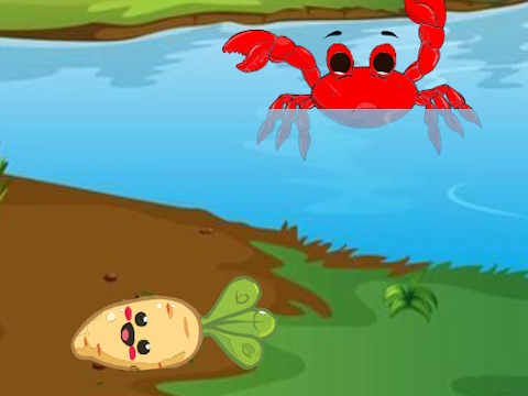Gêm Helpwch fam cranc diniwed  ar-lein