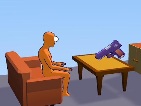 Gêm Saethwr Gun Ragdoll: Maes Chwarae Troellwr Cannon  ar-lein