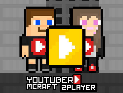 Gêm Youtuber Minecraft 2 Chwaraewr  ar-lein