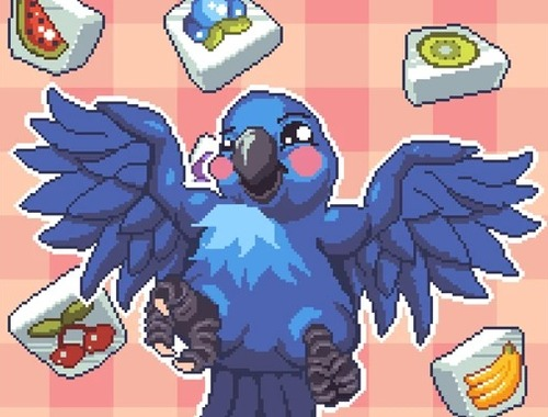 Gêm Bwydo'r parot  ar-lein