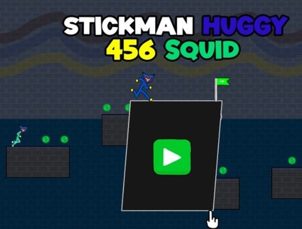 Gêm Stickman Huggy 456 Squid  ar-lein