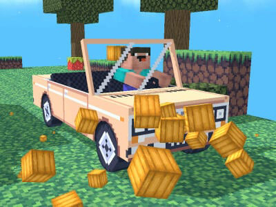Gêm Noob: Obby mewn car  ar-lein