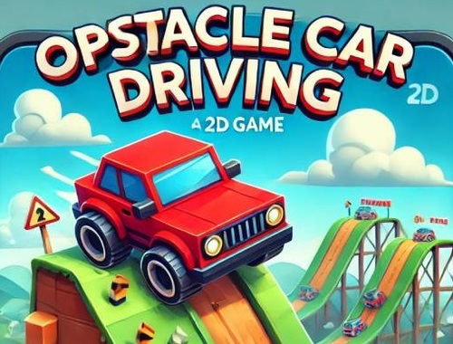 Gêm Gyrru car rhwystrau  ar-lein