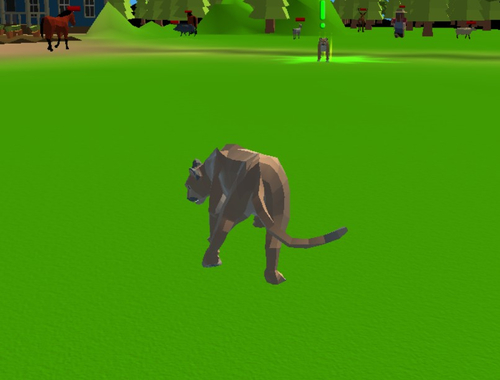Gêm Efelychydd cougar - cathod mawr  ar-lein