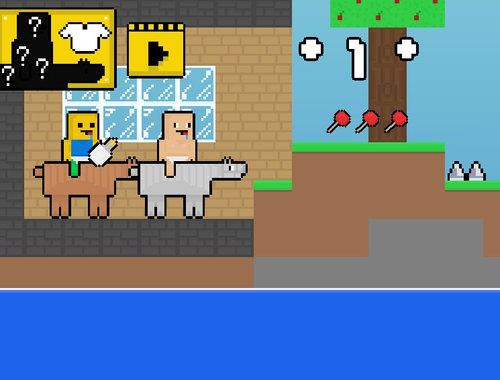 Gêm Babi noob vs ceffyl obby babi  ar-lein