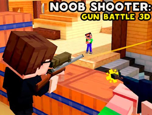 Gêm Noob Shooter: Gun Battle 3d  ar-lein