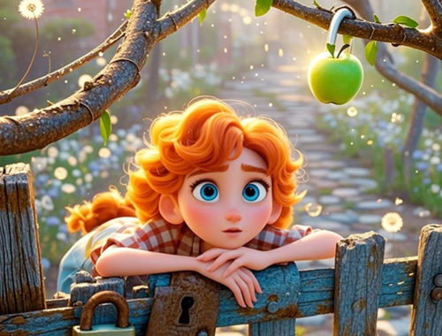 Gêm Dewch o hyd i'r gwahaniaethau: Apple Gwyrdd  ar-lein