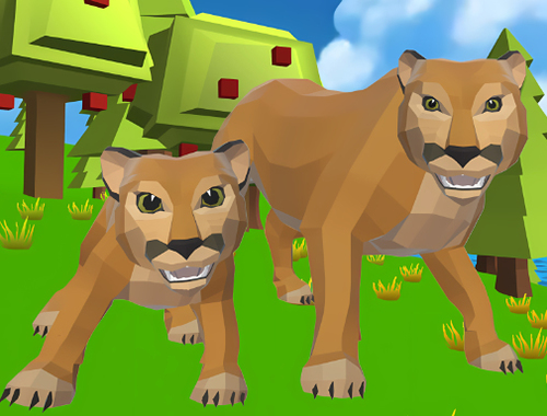 Gêm Efelychydd cougar: cathod mawr  ar-lein