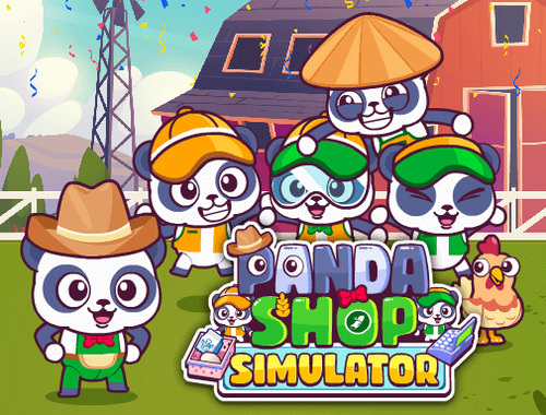 Gêm Efelychydd siop panda  ar-lein