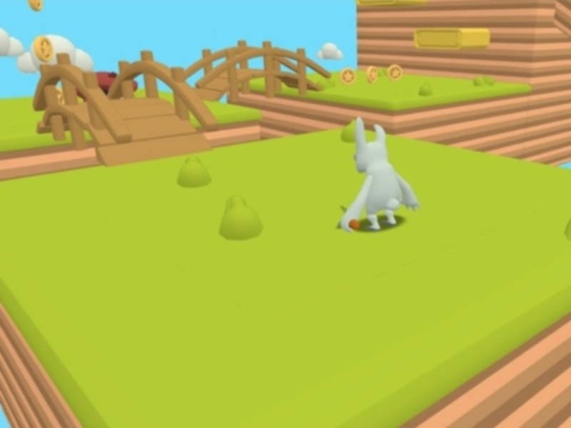 Gêm Bunny Coin Hop  ar-lein