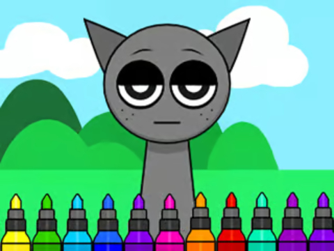 Gêm Llyfr Lliwio: Spunki Incredibox Grey  ar-lein