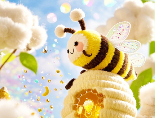 Gêm Dewch o hyd i'r gwahaniaethau: Antur Bee Little  ar-lein