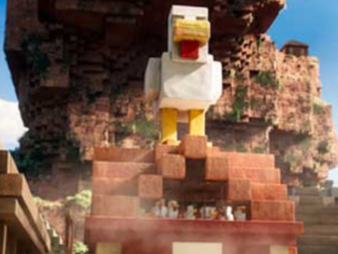 Gêm Cyw iâr lafa minecraft  ar-lein
