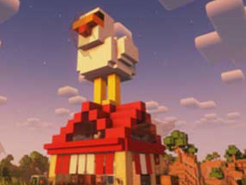 Gêm Cyw Iâr Lava Minecraft 2  ar-lein