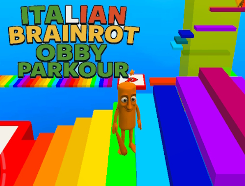 Gêm Brainrot Eidalaidd Obby Parkour  ar-lein