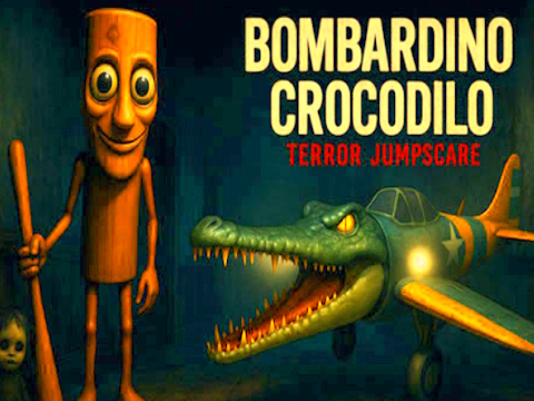 Gêm Neidio terfysgaeth crocodil bombardino  ar-lein