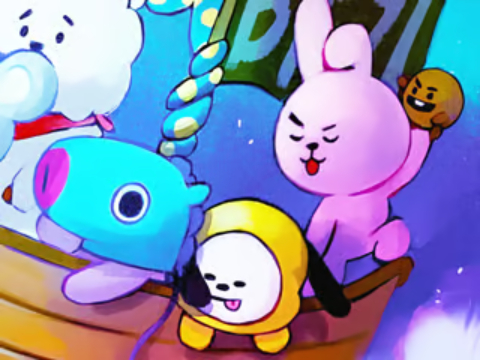 Gêm Pos jig -so: ffrindiau bt21  ar-lein