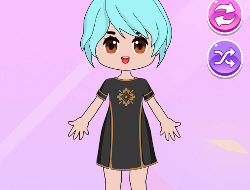 Gêm Doll Seren Fyw Gwisgo i fyny  ar-lein