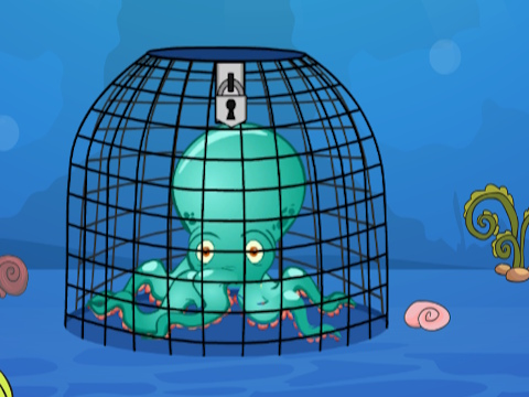 Gêm Rhyddhau Octopws o Cage  ar-lein