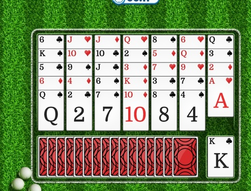 Gêm Solitaire golff  ar-lein