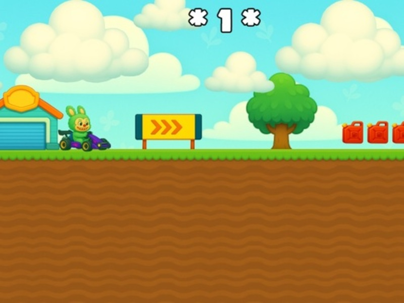Gêm Labubu Gokart ar-lein
