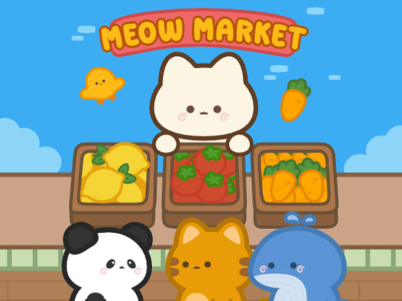 Gêm Marchnad Meow ar-lein