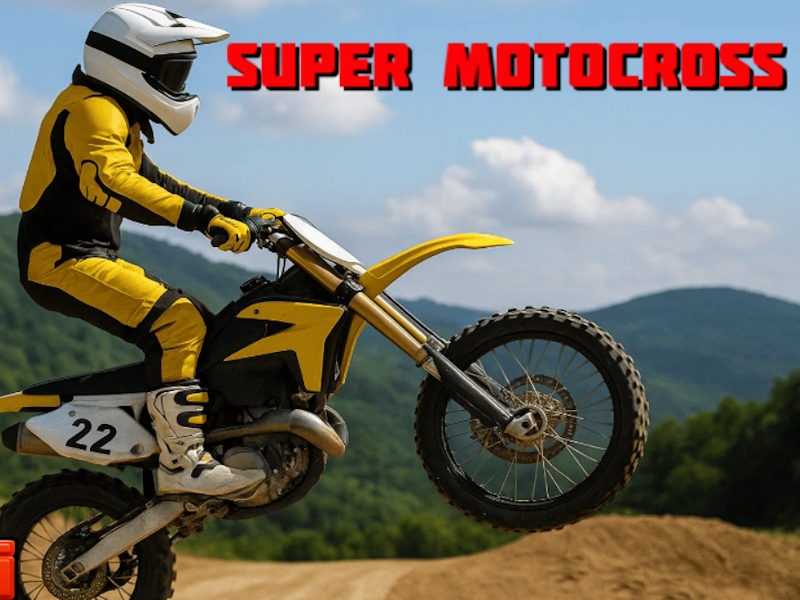 Gêm Super Motocross ar-lein