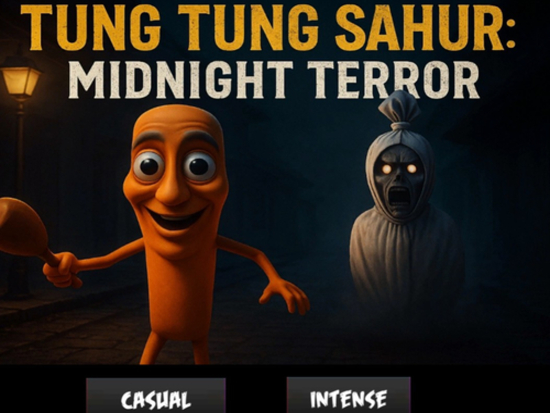 Gêm Tung tung sahur terfysgaeth hanner nos ar-lein