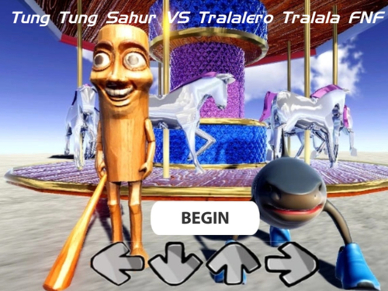 Gêm Tung tung sahur vs tralero tralala fnf ar-lein