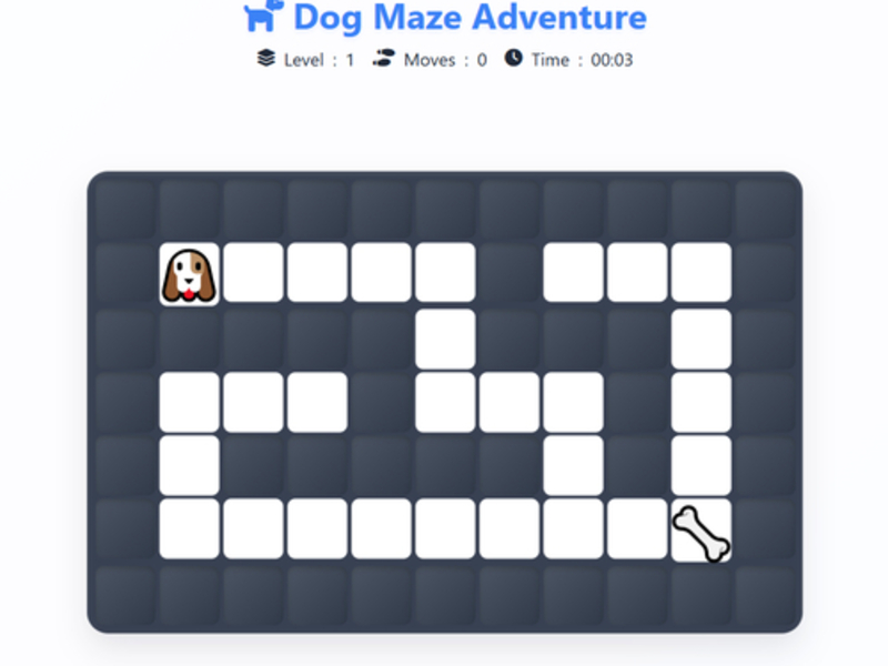 Gêm Antur Maze Dog ar-lein