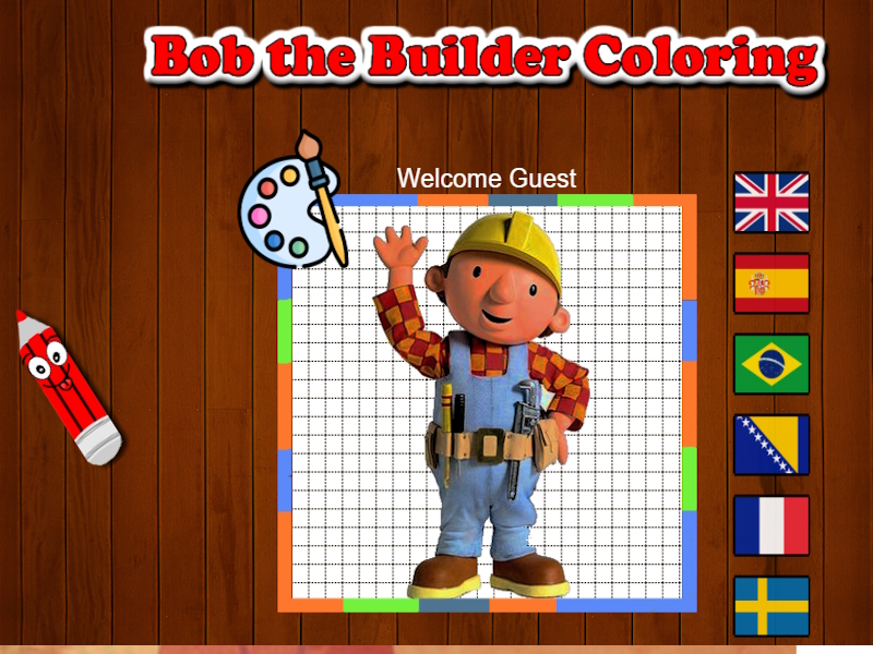 Gêm Bob lliwio adeiladwr ar-lein