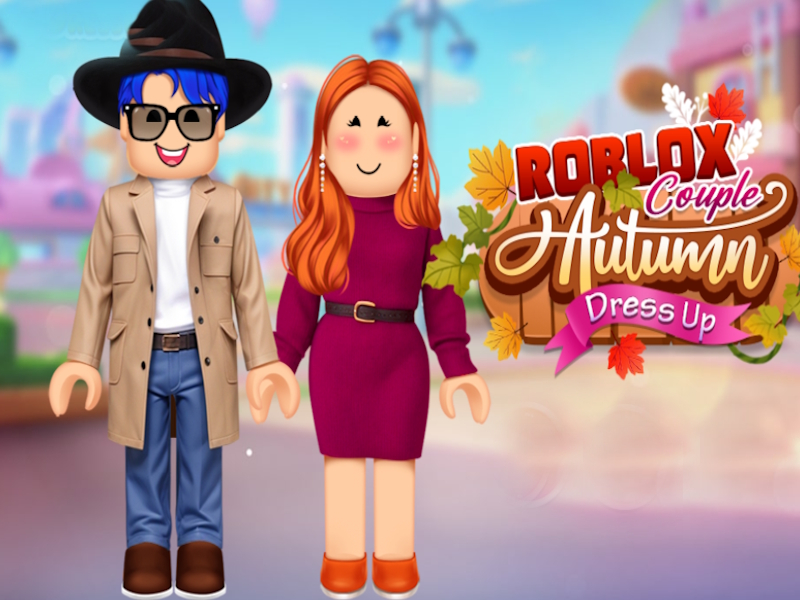 Gêm Cwpl roblox dressup hydref ar-lein