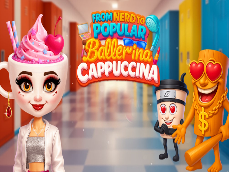 Gêm O Nerd i Ballerina Cappuccina poblogaidd ar-lein