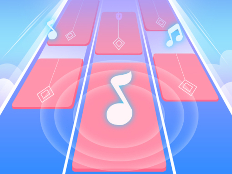 Gêm Cerddoriaeth piano hud ar-lein