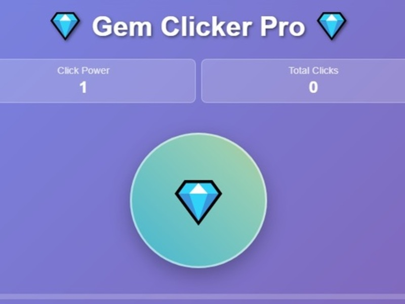 Gêm Gem Clicker Pro ar-lein